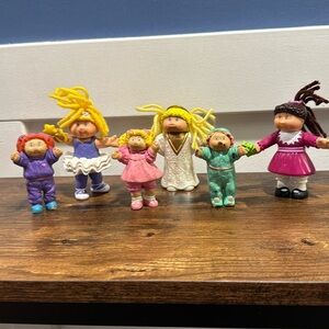 Cabbage Patch Kids PVC Yarn Hair Toddler Baby Dolls Vintage 1980-90s Lot